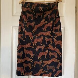 Corey Lynn Calter Zola Sweater Pencil Skirt with a cheetah print size large